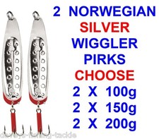 2 NORWEGIAN SILVER WIGGLER