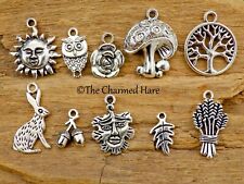 10 x Mixed Wiccan Pagan Charms
