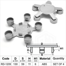 4x Alloy wheel center caps