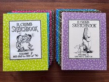 R. Crumb Sketchbook Vols 1-10 (Fantagraphics Books, 1992-2005, 1st Editions)
