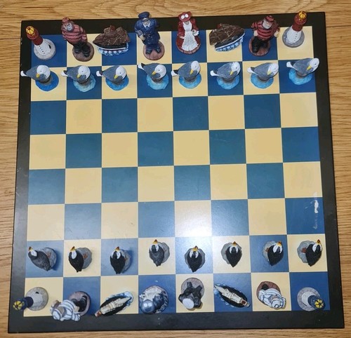 Vintage nautical themed chess - vintage,