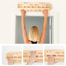Wooden rock climbing hangboard - rock,