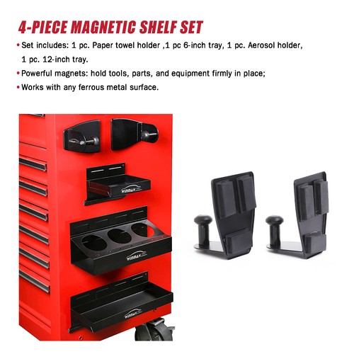 Magnetic toolbox tray - 6", 12"magnetic
