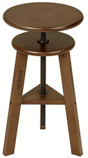 MEEDEN Wooded Drafting Stool with Adjustable Height, Artist Stool, Up to 220 Lbs