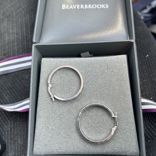 9ct white gold - 9ct, hoop