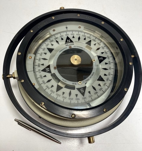 Vintage marine compass - vintage, 9"