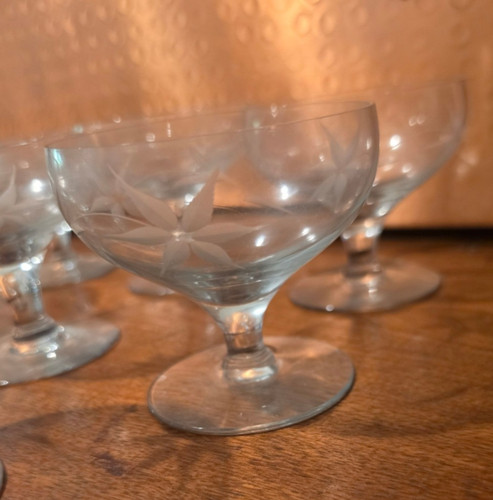 Set antique etched - set, 15