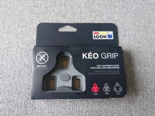 LOOK KEO Grip Cleat Set – Grey | 4.5° Float | Anti-Slip Road Bike Pedal Cleats