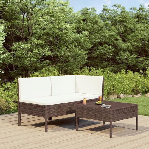 Garden furniture set brown - furniture,