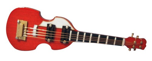 Dolls house red guitar - dolls,