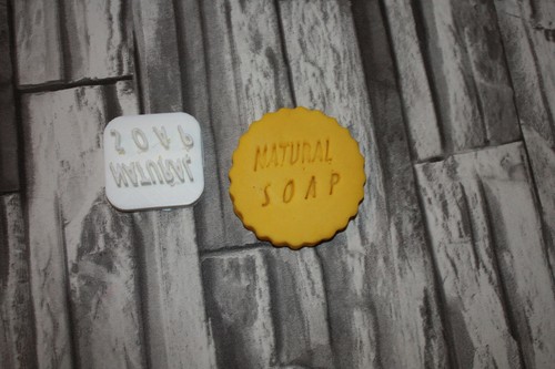 Natural soap text - ,