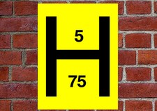 Fire hydrant marker sign - fire, or