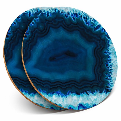 Coasters blue agate - x,