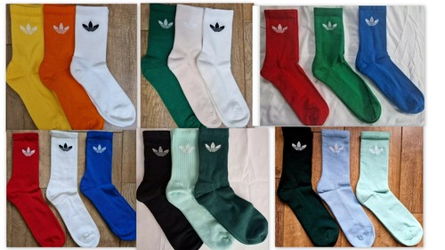 Adidas pairs socks crew size - crew,