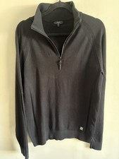 Reiss Black Golf Wool Blend