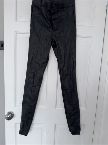 Zara black faux leather