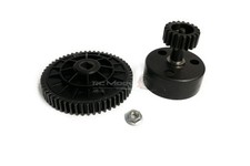 "Steel" Spur Gear & Clutch Bell Gear Set ( High Speed 19/55)KM,Rovan,HPI Baja 5b