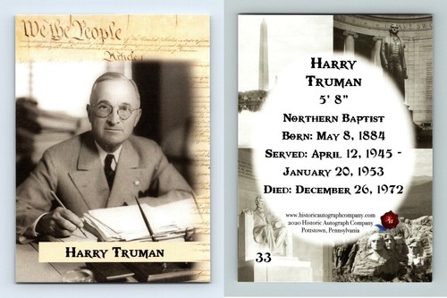 Harry truman potus - potus, the