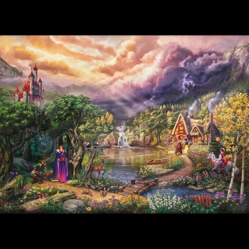 Thomas kinkade disney - kinkade, disney's