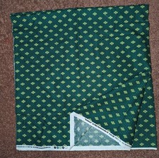 Green 'Beadwork' cotton fabric 210 x 110cm