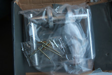 Serozzetta Round Rose Polished Chrome ZIN3121PC Door Handles - New Damaged Box