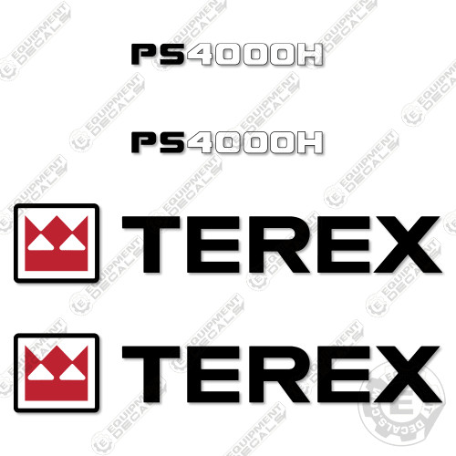 Fits terex ps4000h turbo decal - turbo,