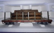 PIKO 38720 G SCALE 45MM GAUGE  PENNSYLVANIA LOG LOAD TIMBER TRUCK ROLLING STOCK 