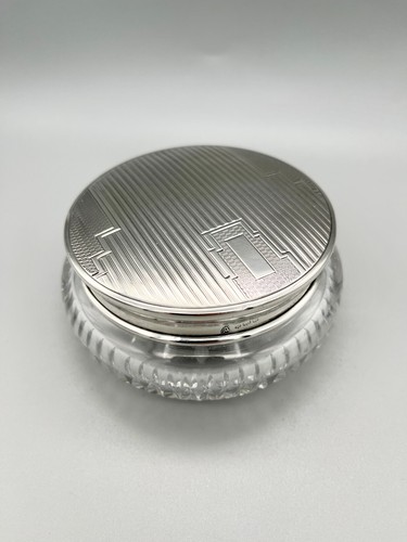 Art deco powder bowl - bowl, w/