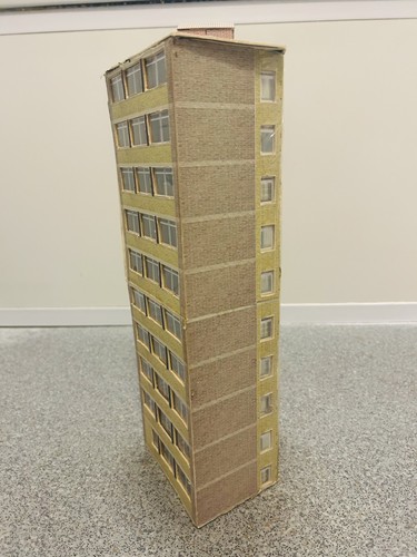Large tower block card - large,