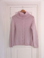 M&S lilac jumper cable knit