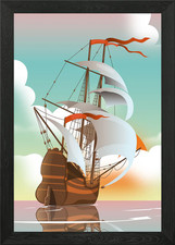 Old Sailing ship Framed Wall
