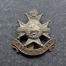 Genuine Notts & Derby Sherwood Foresters Cap Badge