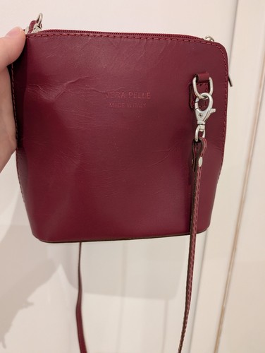 Vera pelle red genuine italian - vera,