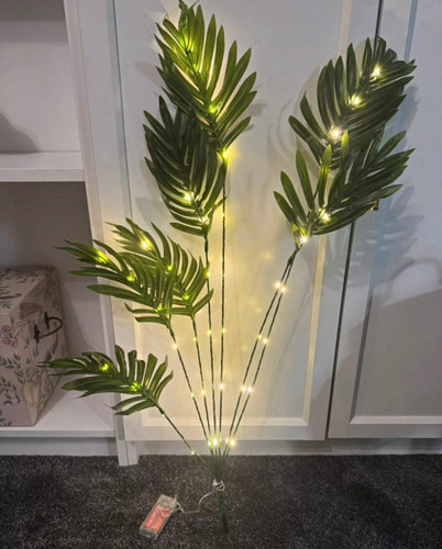 Large palm twig light leds - palm, light.