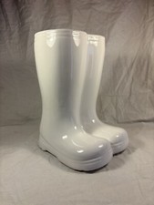 Novelty Festive White Ceramic Wellington Santa Father Christmas Boots Vase