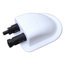 Waterproof double cable entry