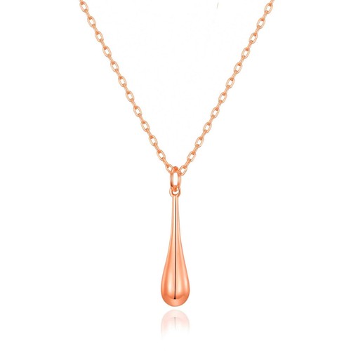 Rose gold plated teardrop - rose,