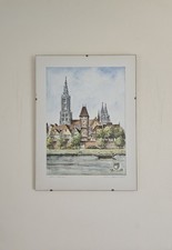 Vintage Ulm-Donau Watercolor &