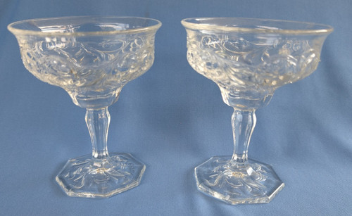 Antique glass champagne - 2,