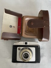 Vintage Camera Ilford Super Sporti With Brown Case