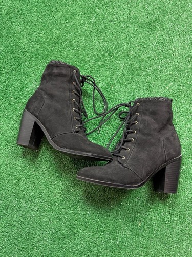 Hope lace block heel - up, ankle