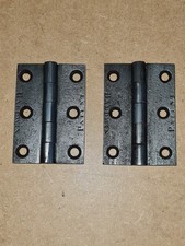 One Pair of old 3" baldwin Door hinges cast iron 200