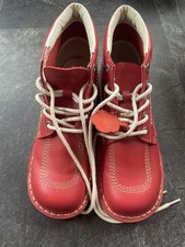 Kickers Classic Kick Hi M Mens Boots Red Leather Ankle Shoes Size 10 (euro 44)