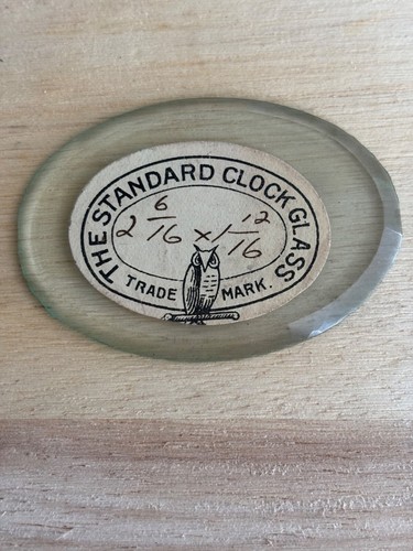 Flat oval bevelled clock - oval,