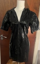 Sexy black gothic shiny pvc