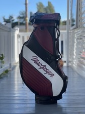 MACGREGOR BURGUNDY AND BLACK 6WAY GOLF BAG