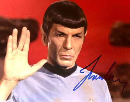 Leonard nimoy signed 8x10 - leonard,