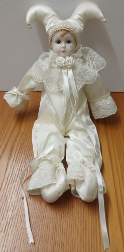 Vintage porcelain jester - vintage,