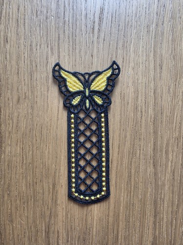 Embroidered butterfly lace - embroidered,