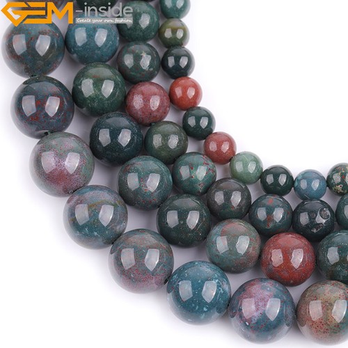 Natural dark green blood stone - natural,